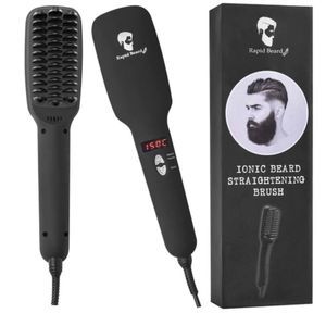 Rapid beard heated beard brush